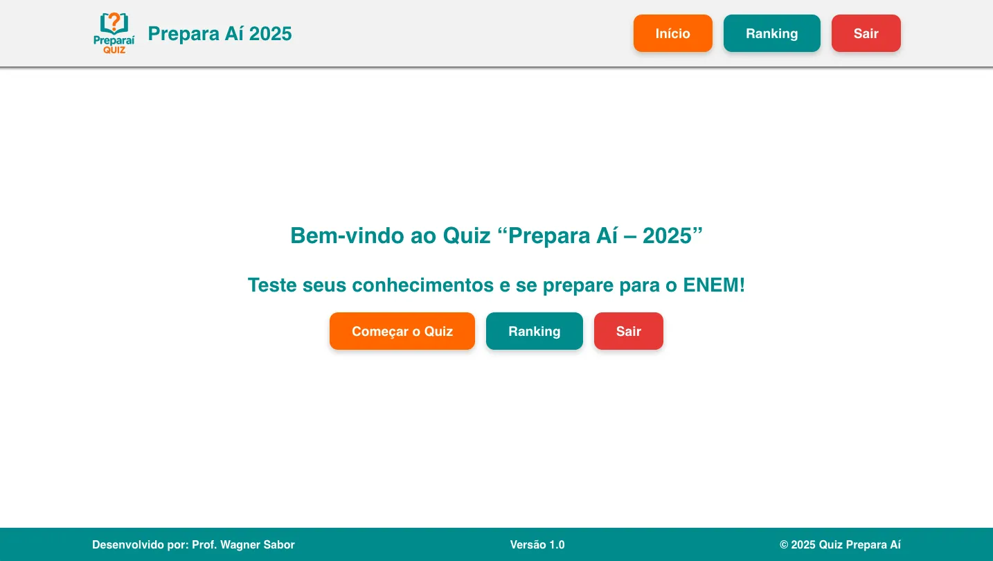 Imagem de capa do projeto Quiz Prepara Aí 2025